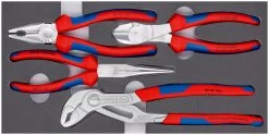 Knipex 00 20 01 V17 4 Piece Basic Chrome Plier Set In Foam Tray
