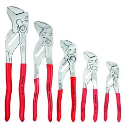 Knipex 00 19 55 S4 5 Piece Lock Button Waterpump Grip Plier Set