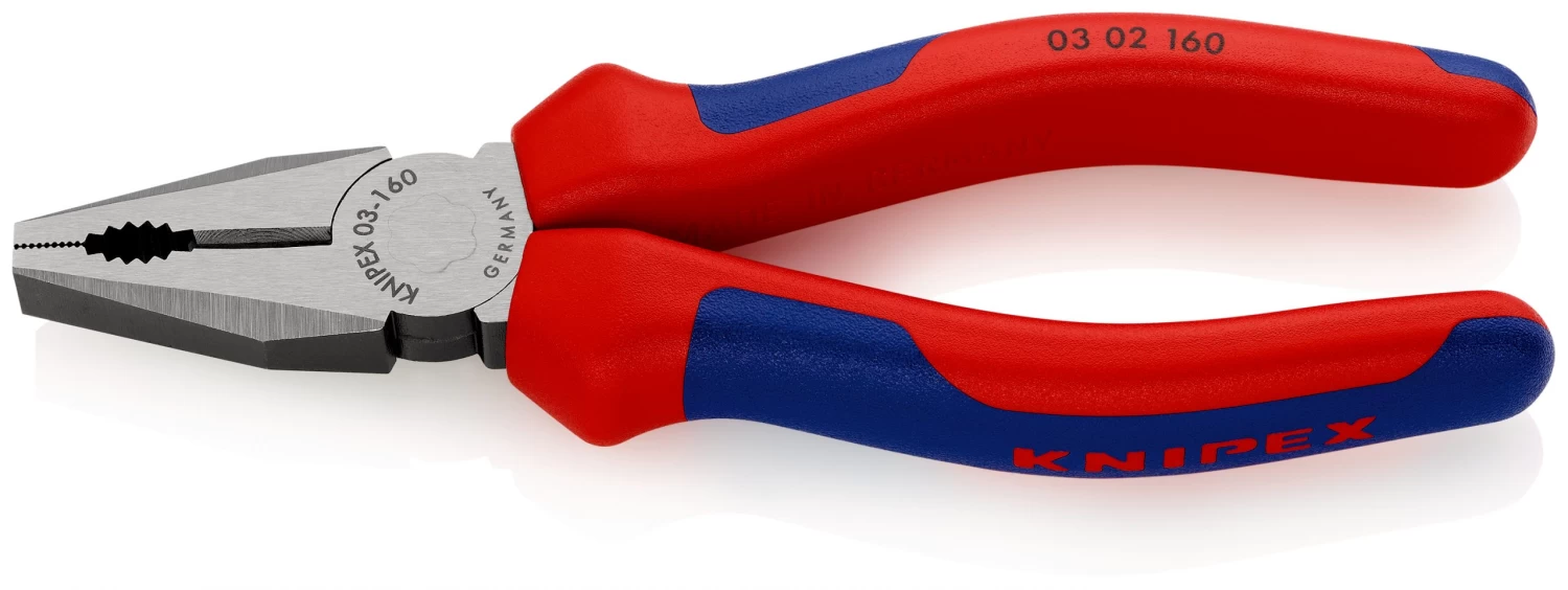 Knipex 03 02 160 Combination Pliers With Multi-Component Grips 160mm 3 Knipex 03 02 160 Combination Pliers With Multi-Component Grips 160mm