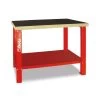 Beta C58B-R 1.5 Metre Workbench With Wooden Top – Red -Pro Tools Shop 058000403