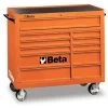 Beta C38 11 Drawer XL Mobile Roller Cabinet – Orange -Pro Tools Shop 104329