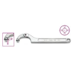 Beta 99ST Pin Hook Spanner Wrench With Round Nose For Ring Nuts 35-50mm