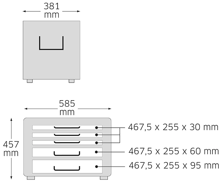 Stahlwille 13217 LR Tool Trolley In Luminous Red 4 Stahlwille 13217 LR Tool Trolley In Luminous Red - Image 2
