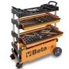 Beta C27S Folding Portable Collapsable Tool Trolley With Drawers Orange -Pro Tools Shop 133096