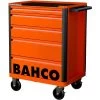 Bahco 1472K5 E72 5 Drawer 26" Mobile Roller Cabinet Orange -Pro Tools Shop 1472K5