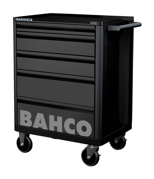 Bahco 1472K5BLACK E72 5 Drawer 26" Mobile Roller Cabinet Black 3 Bahco 1472K5BLACK E72 5 Drawer 26" Mobile Roller Cabinet Black