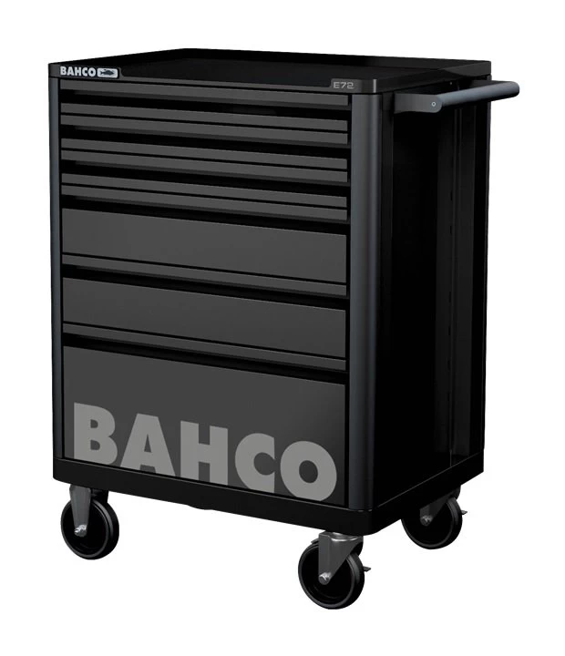 Bahco 1472K6BLACK E72 6 Drawer 26" Mobile Roller Cabinet Black 3 Bahco 1472K6BLACK E72 6 Drawer 26" Mobile Roller Cabinet Black