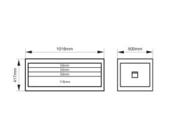 Bahco 1485KXL4BLACK Classic C85 XL 4 Drawer Top Chest Tool Box Black -Pro Tools Shop 1485KXL4 DIMS