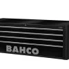 Bahco 1485KXL4BLACK Classic C85 XL 4 Drawer Top Chest Tool Box Black 1 Bahco 1485KXL4BLACK Classic C85 XL 4 Drawer Top Chest Tool Box Black -Pro Tools Shop 1485KXLBLACK