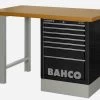 Bahco 1495K6CBKWB15TD Heavy Duty MDF Top Workbench With 6 Drawer Black Cabinet 1500mm Long 2 Bahco 1495K6CBKWB15TD Heavy Duty MDF Top Workbench With 6 Drawer Black Cabinet 1500mm Long -Pro Tools Shop 1495KCWB15TD Black