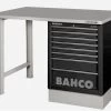 Bahco 1495K7CBKWB18TS Heavy Duty Steel Top Workbench With 7 Drawer Black Cabinet 1800mm Long 2 Bahco 1495K7CBKWB18TS Heavy Duty Steel Top Workbench With 7 Drawer Black Cabinet 1800mm Long -Pro Tools Shop 1495KCWB15TS BLACK 1