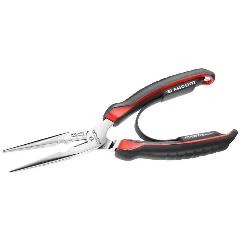 Facom 185A.20CPE Long Half-Round Nose Pliers 200mm 3 Facom 185A.20CPE Long Half-Round Nose Pliers 200mm