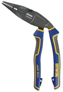 Irwin Vise-Grip 1950508 8″ Ergomulti Long Nose Pliers With Wire Stripper And Wire Crimper
