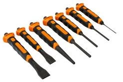 Bahco 3654BMS/7 Comfort Grip 7 Piece Mason's Punch & Chisel Set