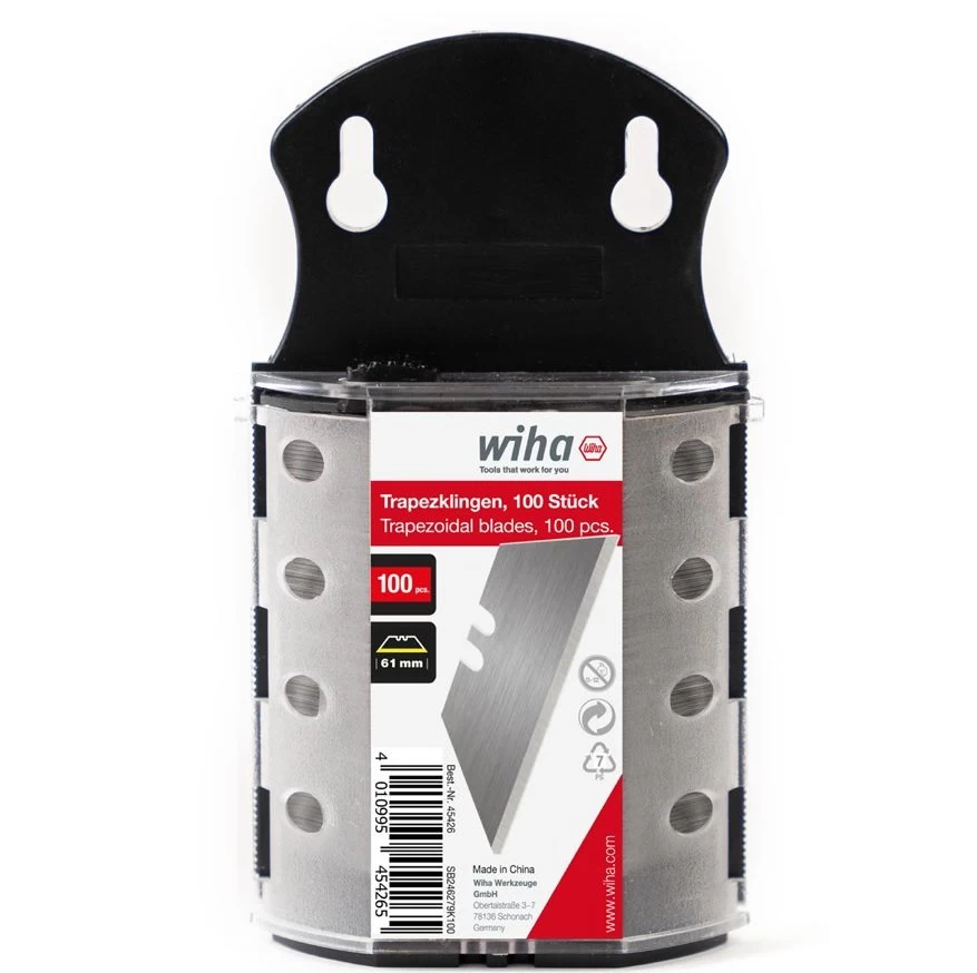 Wiha 45426 Trapezoidal Utility Knife Blades - 100 Pack 3 Wiha 45426 Trapezoidal Utility Knife Blades - 100 Pack