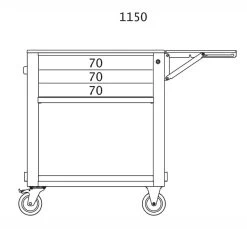 Beta 5000MS Folding Shelf For Tool Trolley -Pro Tools Shop 5000MS 3 quote
