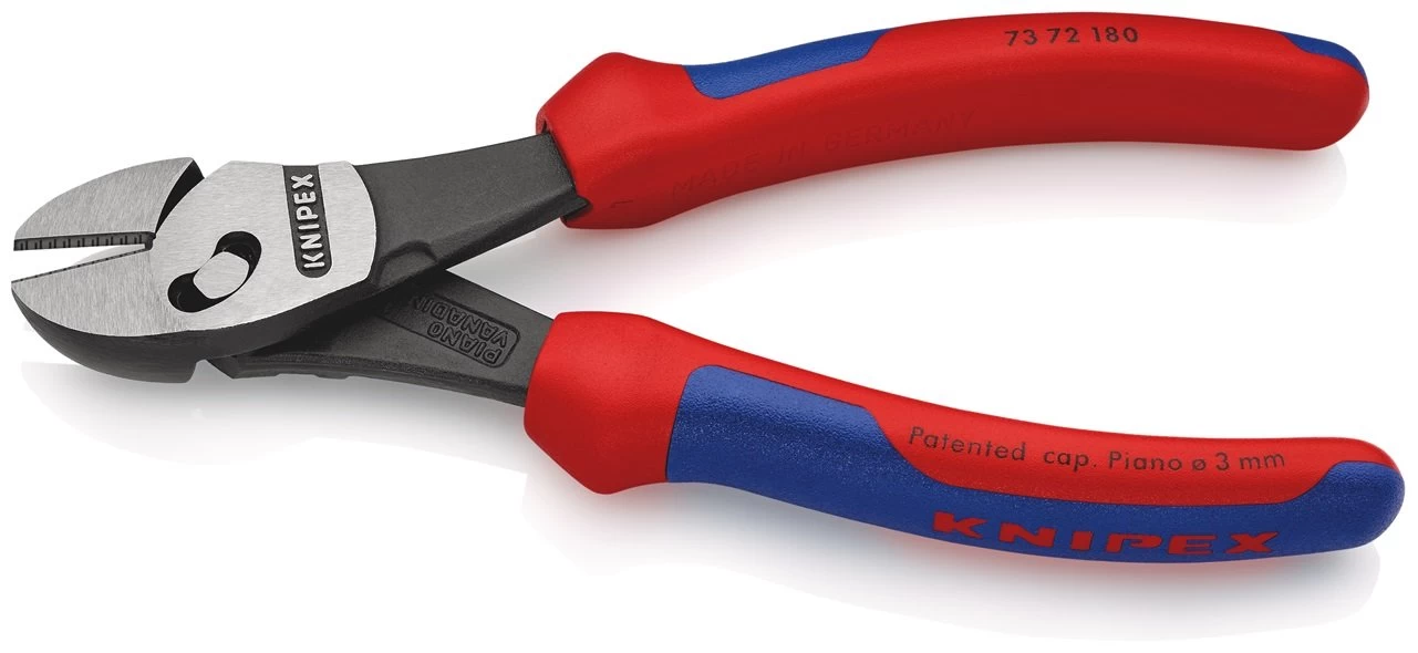 Knipex 73 72 180 TwinForce® High Performance Diagonal Side Cutting Pliers (Snips) 180 Mm 4 Knipex 73 72 180 TwinForce® High Performance Diagonal Side Cutting Pliers (Snips) 180 Mm - Image 2