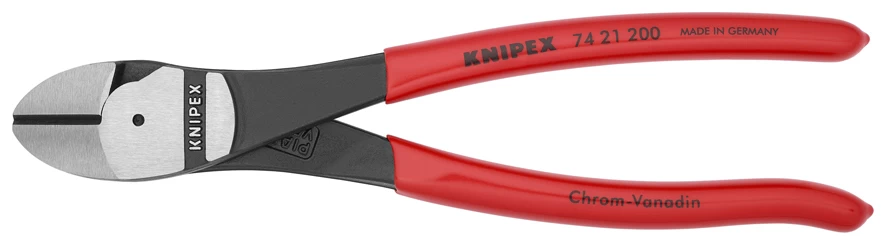 Knipex 74 21 200 High Leverage Diagonal Side Cutter Plier 200mm 3 Knipex 74 21 200 High Leverage Diagonal Side Cutter Plier 200mm