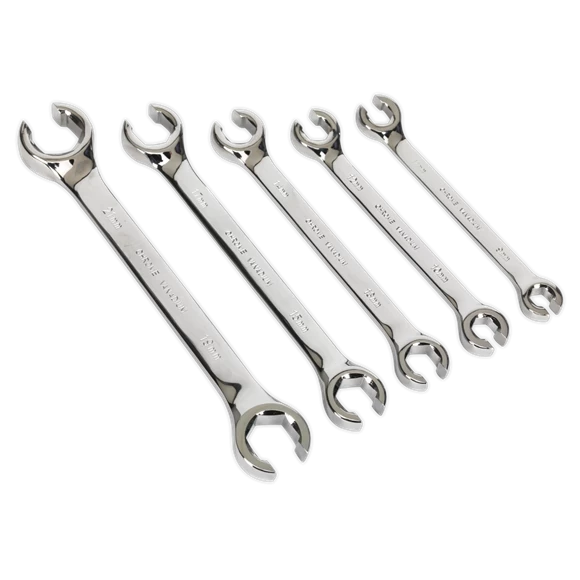 Sealey AK2651 5 Piece Flare Nut Pipe Spanner Set Metric 9 - 21mm 4 Sealey AK2651 5 Piece Flare Nut Pipe Spanner Set Metric 9 - 21mm - Image 2