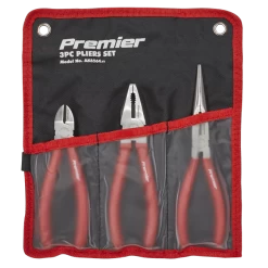 Sealey AK8564 Pliers Set 3 Piece Long Nose, Combination &amp; Diagonal Cutters (Snips)