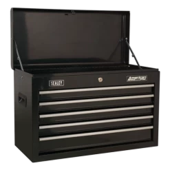 Sealey AP22BSTACK 14 Drawer Tool Box Stack - Roll Cab, Top & Mid Chests - Black 10 Sealey AP22BSTACK 14 Drawer Tool Box Stack - Roll Cab, Top & Mid Chests - Black -Pro Tools Shop AP225B
