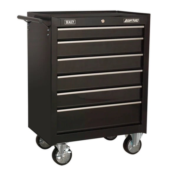 Sealey AP22BSTACK 14 Drawer Tool Box Stack - Roll Cab, Top & Mid Chests - Black 7 Sealey AP22BSTACK 14 Drawer Tool Box Stack - Roll Cab, Top & Mid Chests - Black - Image 5
