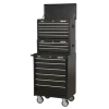 Sealey AP22BSTACK 14 Drawer Tool Box Stack - Roll Cab, Top &amp; Mid Chests - Black -Pro Tools Shop AP22BSTACK PIC2