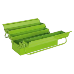 Sealey AP521HV Cantilever Metal Toolbox 4 Tray 530mm Long Hi-Vis Green