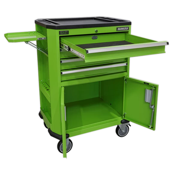 Sealey Tools AP980MTHV Tool Trolley With 4 Drawers, 2 Door Cupboard & Shelf 3 Sealey Tools AP980MTHV Tool Trolley With 4 Drawers, 2 Door Cupboard & Shelf