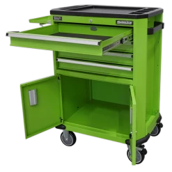 Sealey Tools AP980MTHV Tool Trolley With 4 Drawers, 2 Door Cupboard & Shelf 9 Sealey Tools AP980MTHV Tool Trolley With 4 Drawers, 2 Door Cupboard & Shelf -Pro Tools Shop AP980MTHV OPEN PIC2 DFC0110887