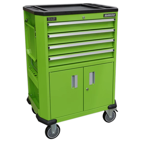 Sealey Tools AP980MTHV Tool Trolley With 4 Drawers, 2 Door Cupboard & Shelf 4 Sealey Tools AP980MTHV Tool Trolley With 4 Drawers, 2 Door Cupboard & Shelf - Image 2