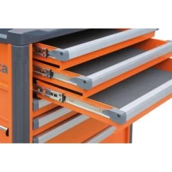 Beta C37/7 7 Drawer Mobile Roller Cabinet - Orange -Pro Tools Shop C37 2