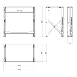 Beta C56PL O Lightweight Folding Workbench -Pro Tools Shop C56PO 2