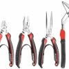 Facom CPE.A1 4 Piece Professional Plier Set, Combination, Long Nose, Snips &amp; Multi-grip Pliers -Pro Tools Shop CPE.A1