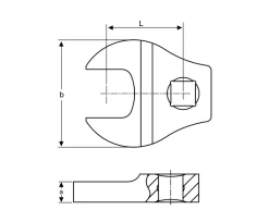 Bahco 789 1/2" Drive Imperial Ring Crow Foot Spanner Wrench 1.7/16" AF -Pro Tools Shop Crow foot dimension 9