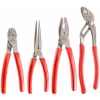 Facom GJP.A1 4 Piece Professional Plier Set, Combination, Long Nose, Snips &amp; Multi-grip Pliers