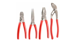 Facom GJP.A1 4 Piece Professional Plier Set, Combination, Long Nose, Snips &amp; Multi-grip Pliers