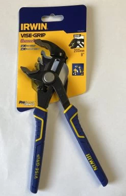 Irwin Vise-Grip GV8 Groovelock Water Pump Pliers With Protouch Grip 8" / 200mm -Pro Tools Shop GV8 NEW 2 scaled 1