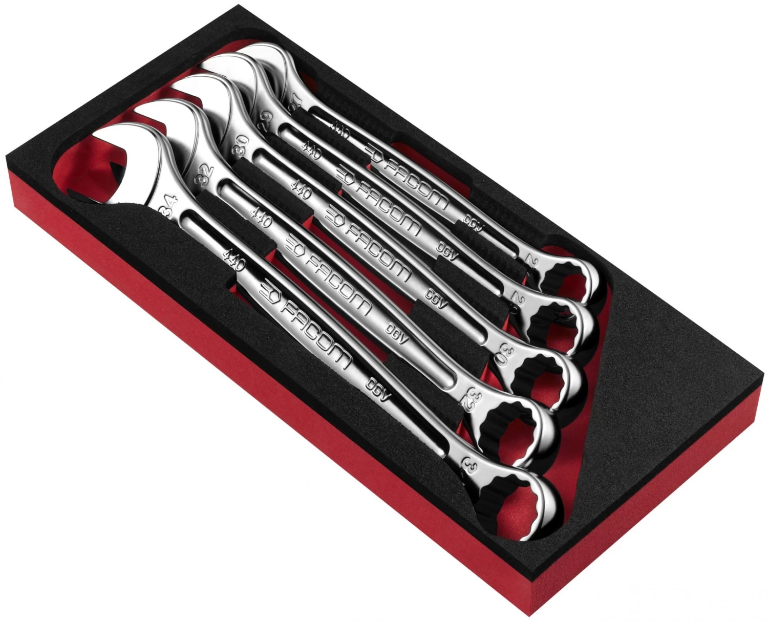 Facom MODM.440-2 5 Piece Metric Combination Spanner Set In Foam Module 27-34mm 3 Facom MODM.440-2 5 Piece Metric Combination Spanner Set In Foam Module 27-34mm