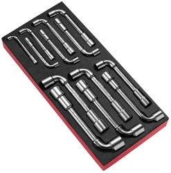 Facom MODM.75 13 Piece Metric Angled Socket Wrench Set Supplied In Foam Module Tray 7-19mm