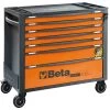 Beta RSC24AXL/7-O 7 Drawer Extra Long Mobile Roller Cabinet With Anti-Tilt System - Orange -Pro Tools Shop RCS24AXL 7 O 1 scaled 1