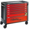 Beta RSC24AXL/7-R 7 Drawer Extra Long Mobile Roller Cabinet With Anti-Tilt System - Red 2 Beta RSC24AXL/7-R 7 Drawer Extra Long Mobile Roller Cabinet With Anti-Tilt System - Red -Pro Tools Shop RCS24AXL 7 R 1 scaled 1