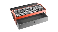 Facom S.442EP 1/2" Drive 28 Piece Metric Socket Set In A Metal Tool Box