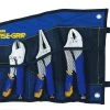 Irwin Vise-Grip T76KBT 3 Piece Quick Release Straight Jaw, Curved And Long Nose Locking Jaw Pliers -Pro Tools Shop T76KBT