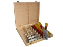 Irwin 197791 Marples 8 Piece Splitproof Bevel Edge Chisel Set In Storage Box