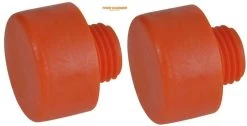 Thor 73-416PF Replacement Orange Plastic Face For Wooden & Plastic Handle Hammer 50mm - 2 Pack