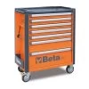 Beta C37/7 7 Drawer Mobile Roller Cabinet - Orange 1 Beta C37/7 7 Drawer Mobile Roller Cabinet - Orange -Pro Tools Shop c3771